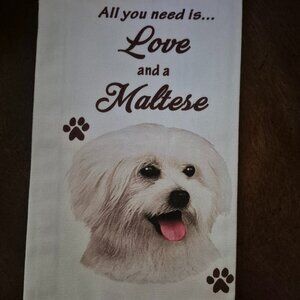 Maltese- Kitchen towel- E&S PETS GIFT